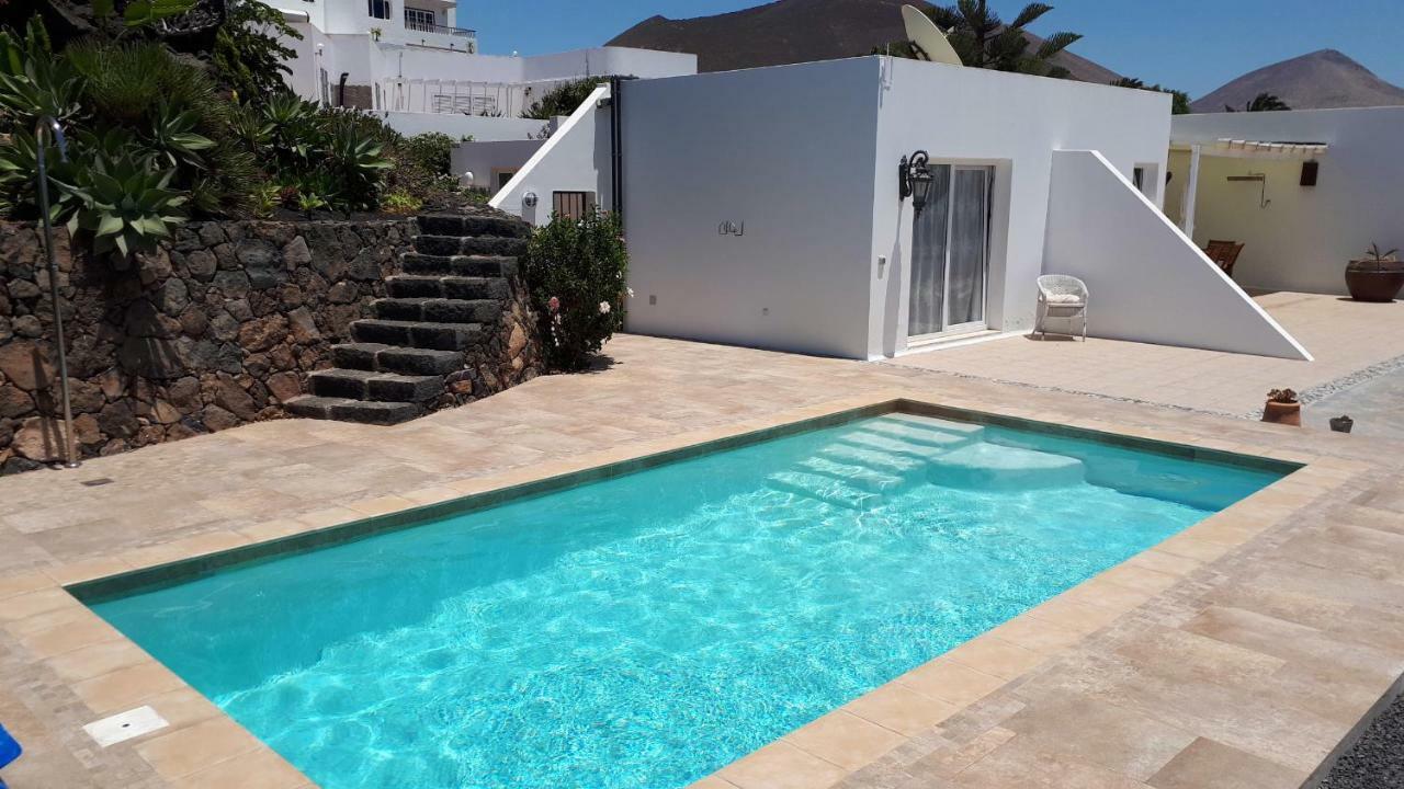 Villa Essence - A Unique Detached Villa With A-C, Heated Private Pool, Hottub, Gardens, Patios And Stunning Views! Tías Kültér fotó